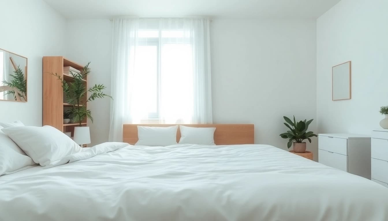 Ensure affordable bed bug treatment in a spotless bedroom with a professional extermination setup.