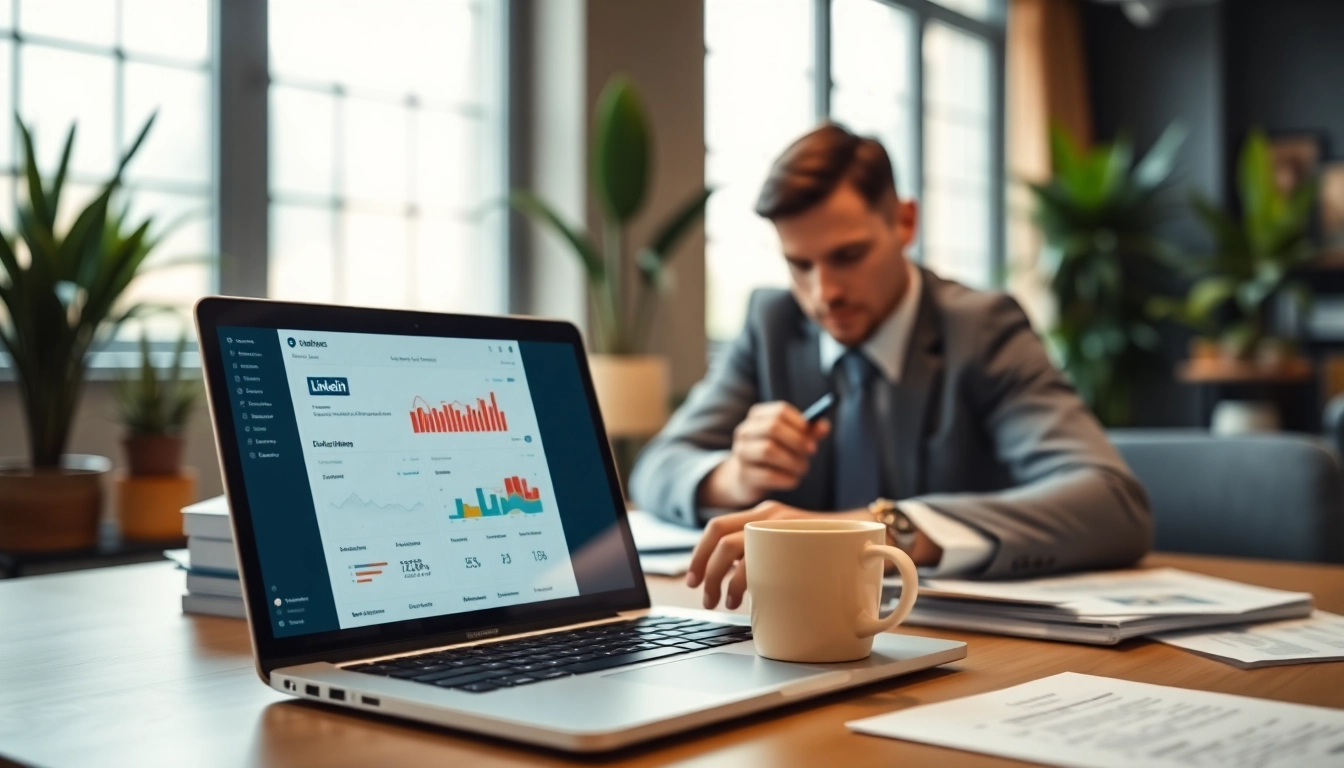 Engaging with a linkedin data extraction tool in a professional setting.