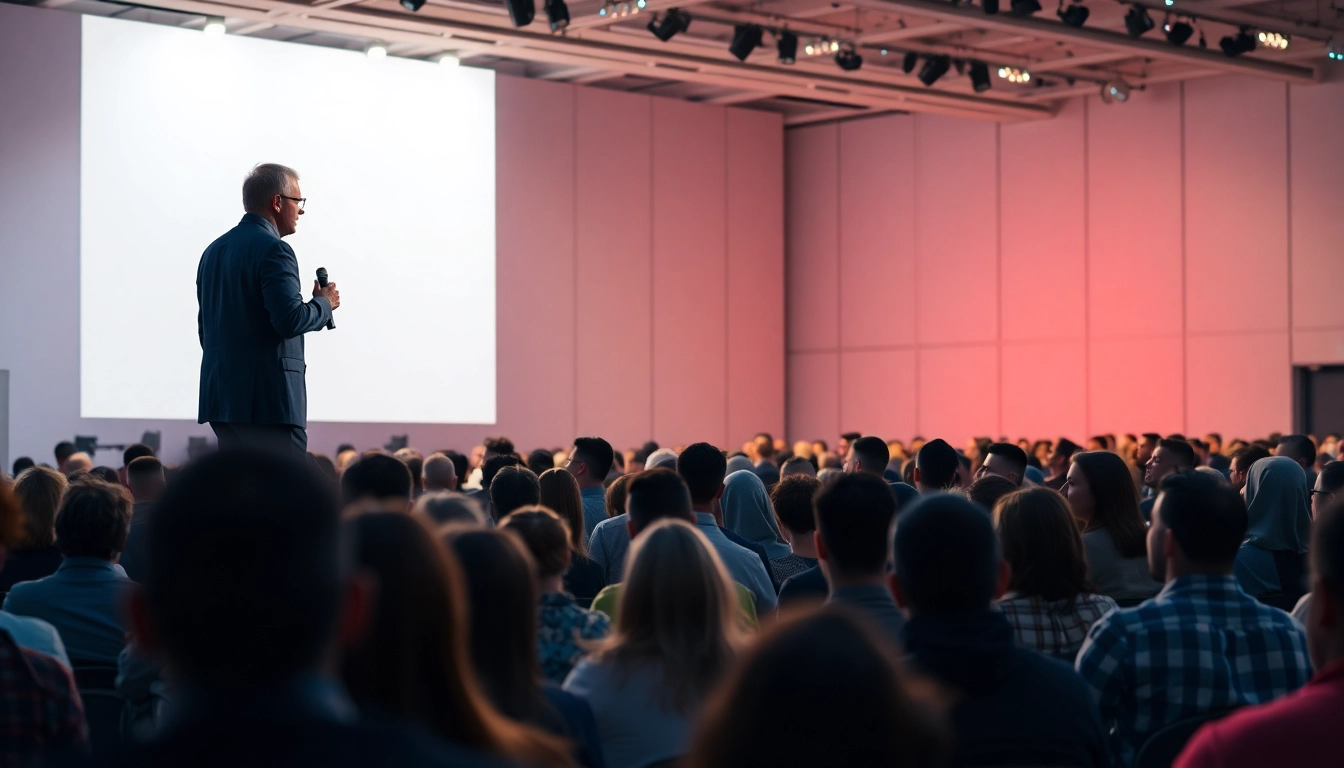 Keynote Speaker captivating an engaged audience during an inspiring presentation.