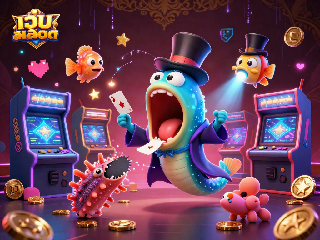 Engage in thrilling เว็บสล็อต gameplay with vibrant characters and energetic casino elements.
