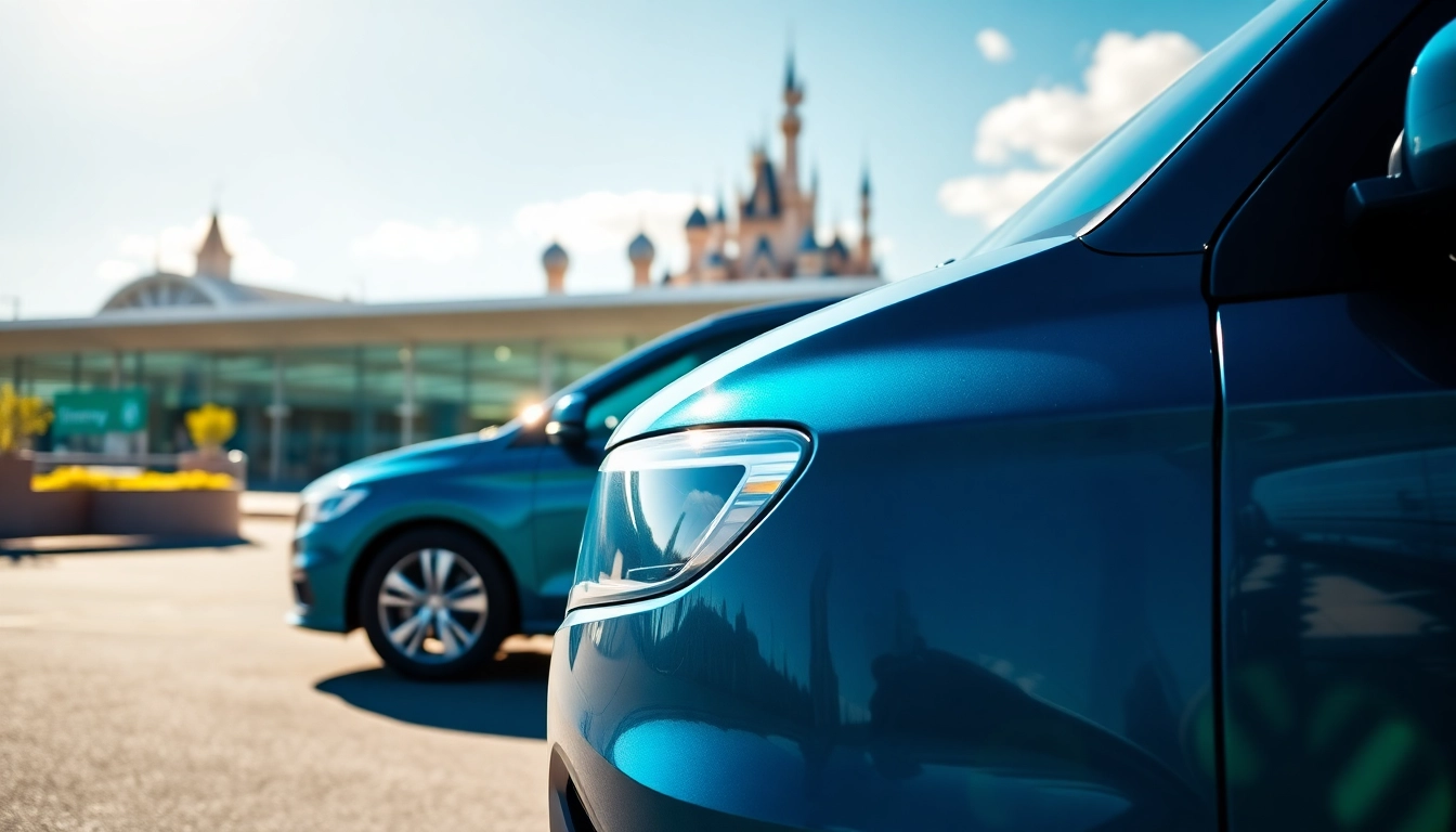 Efficient Beauvais Airport to Disney Transfer vehicle awaiting passengers for a magical journey.