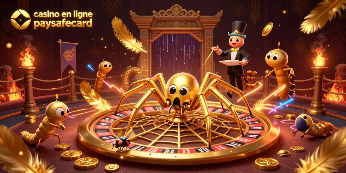 Casino en ligne paysafecard : illustration 3D de croupiers et paris exaltants dans une atmosphère dynamique.