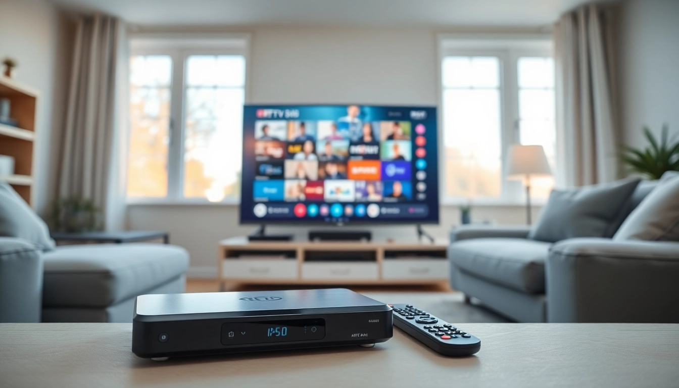 Stream channels with ease using Suisse IPTV in a stylish living room setup.