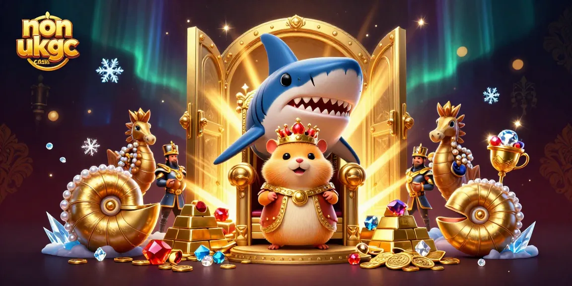 Experience the thrill of non ukgc casino action with a golden hamster king and treasure galore.