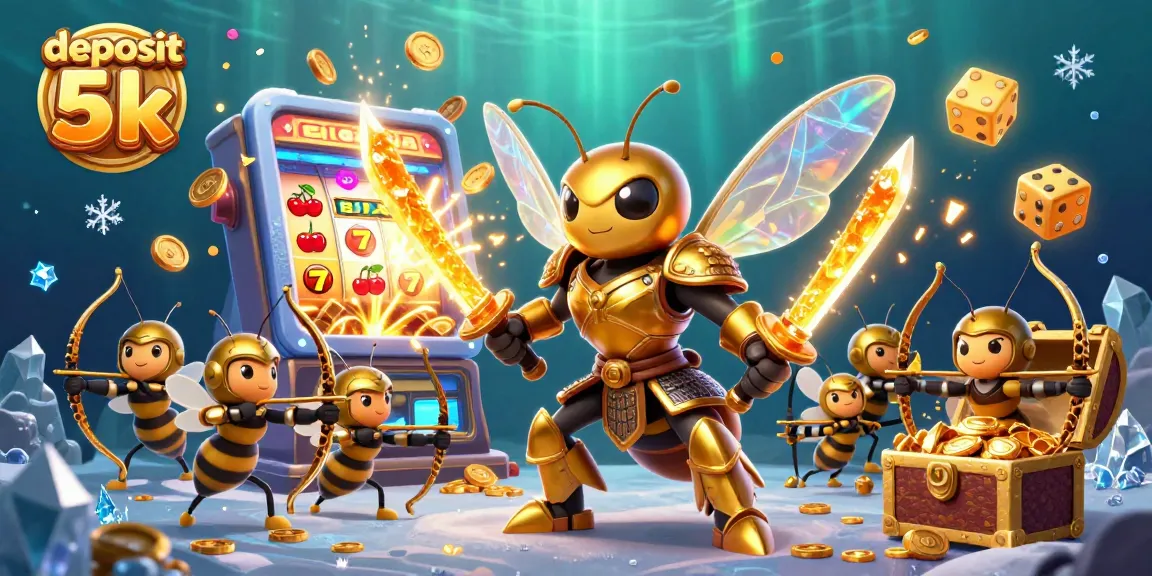 Play exciting slots with deposit 5k offers, featuring vibrant symbols, festive atmosphere, and high rewards.