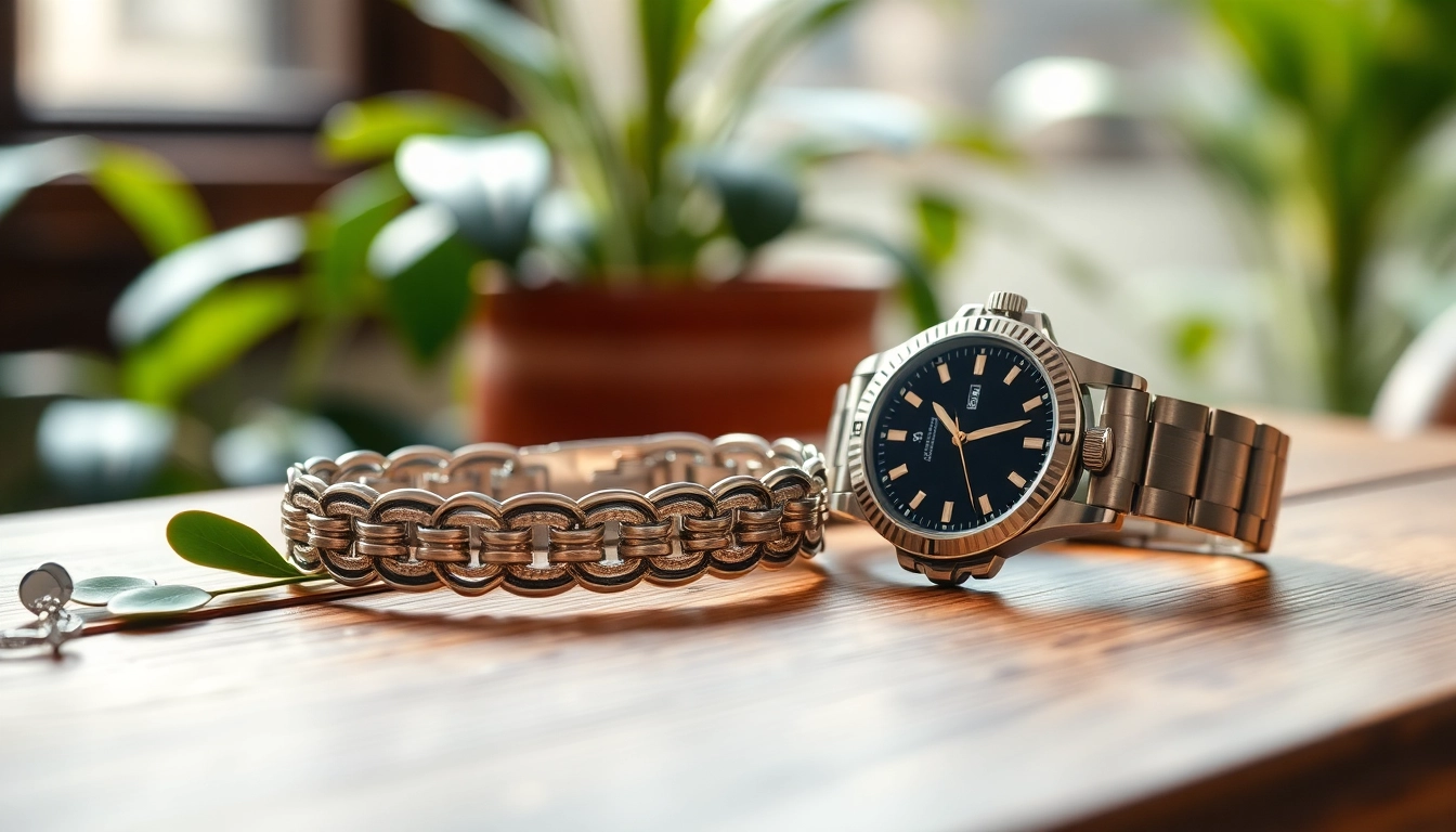 Showcasing elegant men’s jewelry pieces highlighting sophistication and craftsmanship.