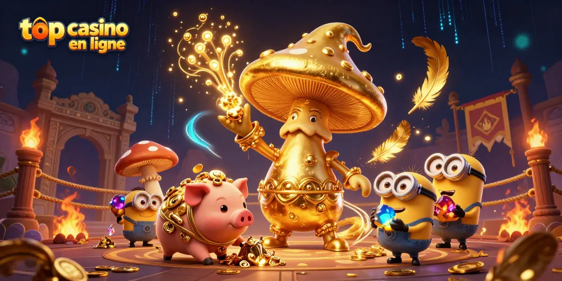 Découvrez les magies des jeux chez top casino en ligne avec des trompettes dorées et des personnages enchanteurs.