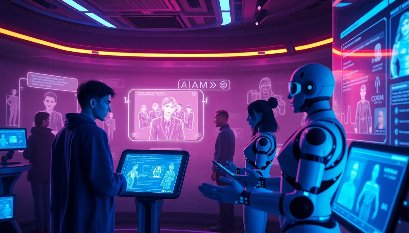 Engaging NSFW AI chatbot interactions in a futuristic digital landscape.