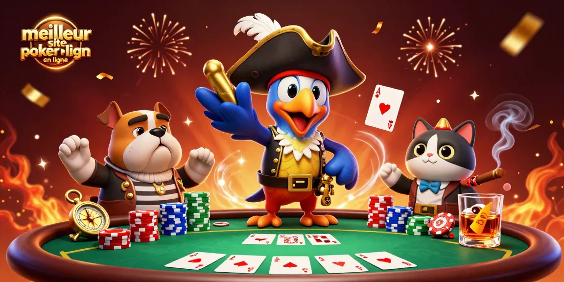 Jouer sur le meilleur site poker en ligne avec une ambiance de fête et de compétition.