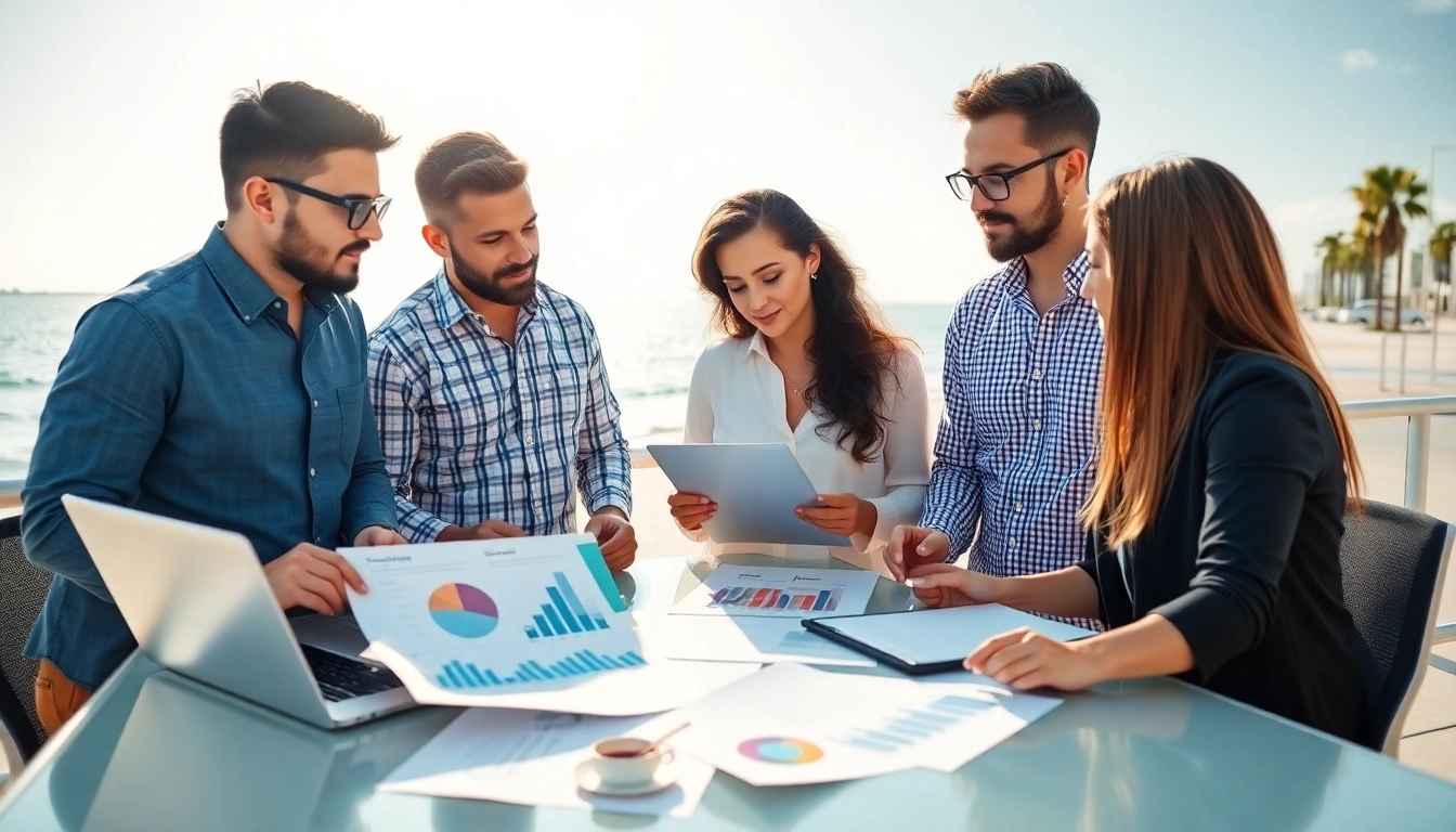 SEO Agency Clearwater team collaborating on digital marketing strategies, showcasing teamwork.