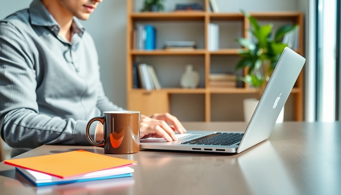 Create an impressive cover letter with Cover Letter Generation tools in a stylish office setting.