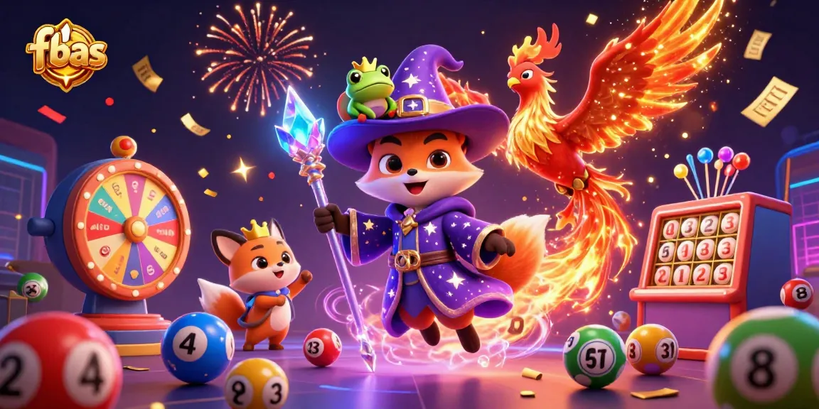 Experience the magic of fbas with a mystical fox, phoenix, and exciting casino elements in 3D.