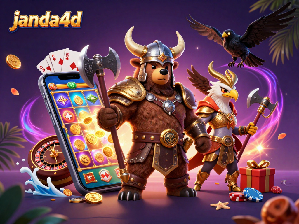 Permainan menarik di janda4d dengan karakter Viking dan elemen kasino yang kaya.