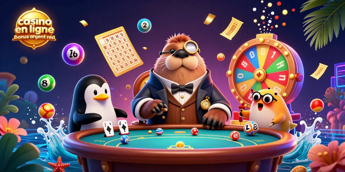 Gagnez des gains excitants avec le casino en ligne bonus argent réel dans une scène dynamique de jeu sous-marin.