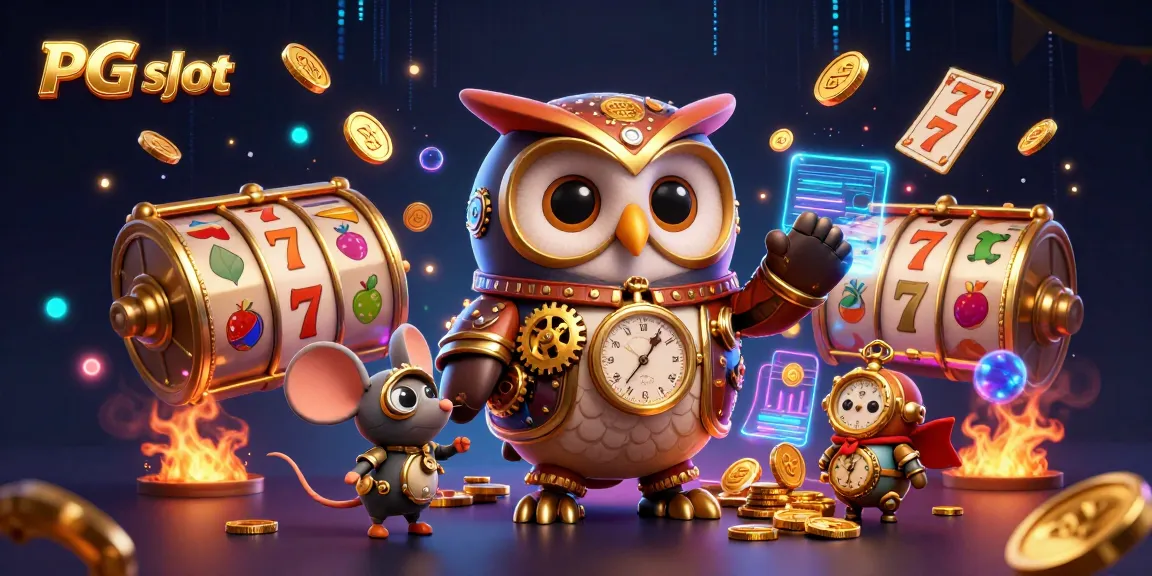 Play the vibrant PG slot game with exciting reels, golden coins, and animated casino elements.