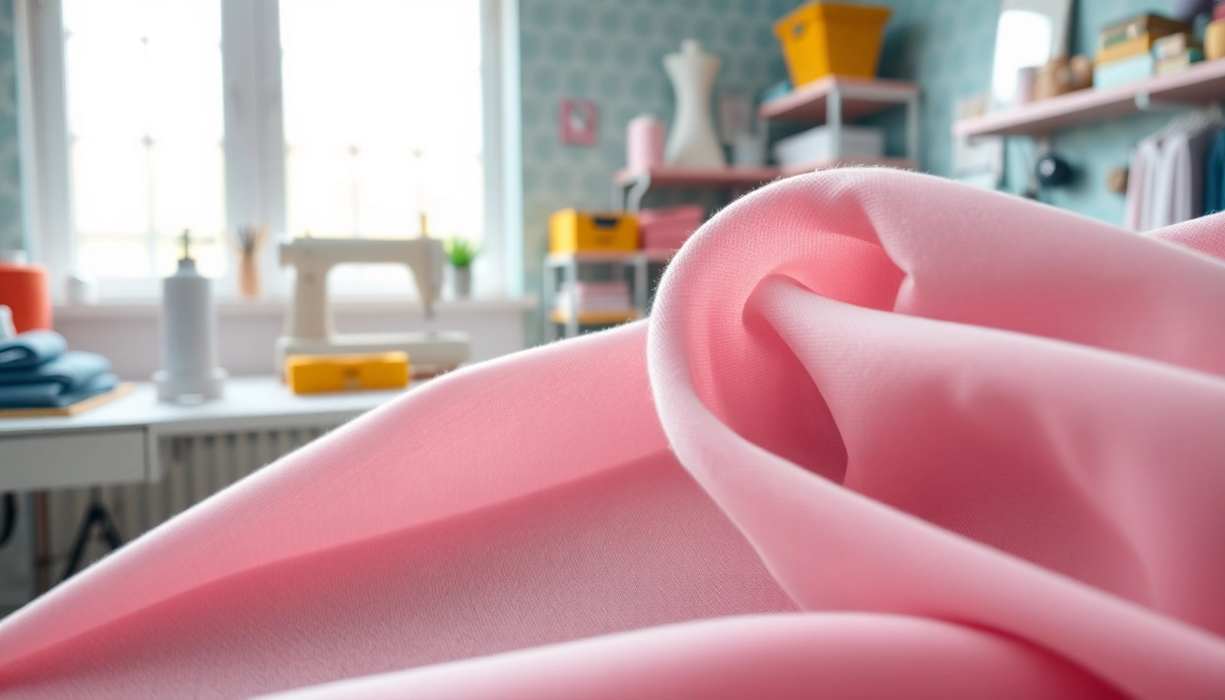 Bekijk zachte stof voor kleding met een rijke textuur en pastelkleuren, perfect voor modestukken.