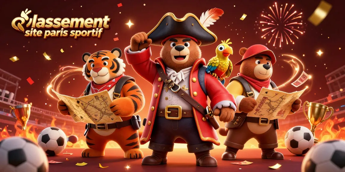 Découvrez le classement site paris sportif grâce à cette illustration dynamique avec des personnages de jeu.