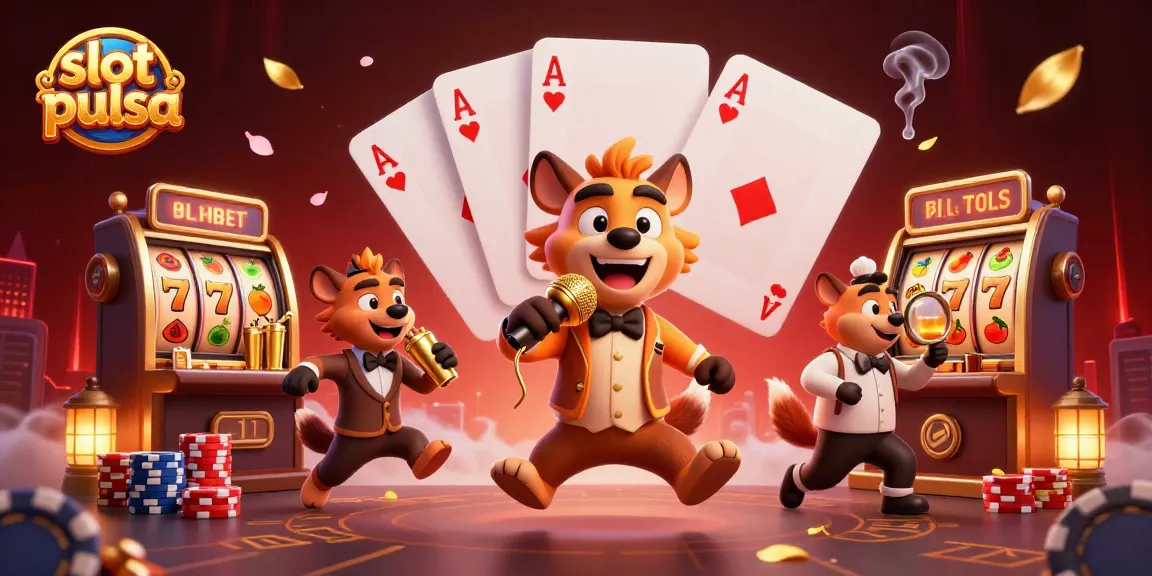 Slot pulsa: para hyena menghibur di kasino 3D dengan mesin slot dan elemen permainan