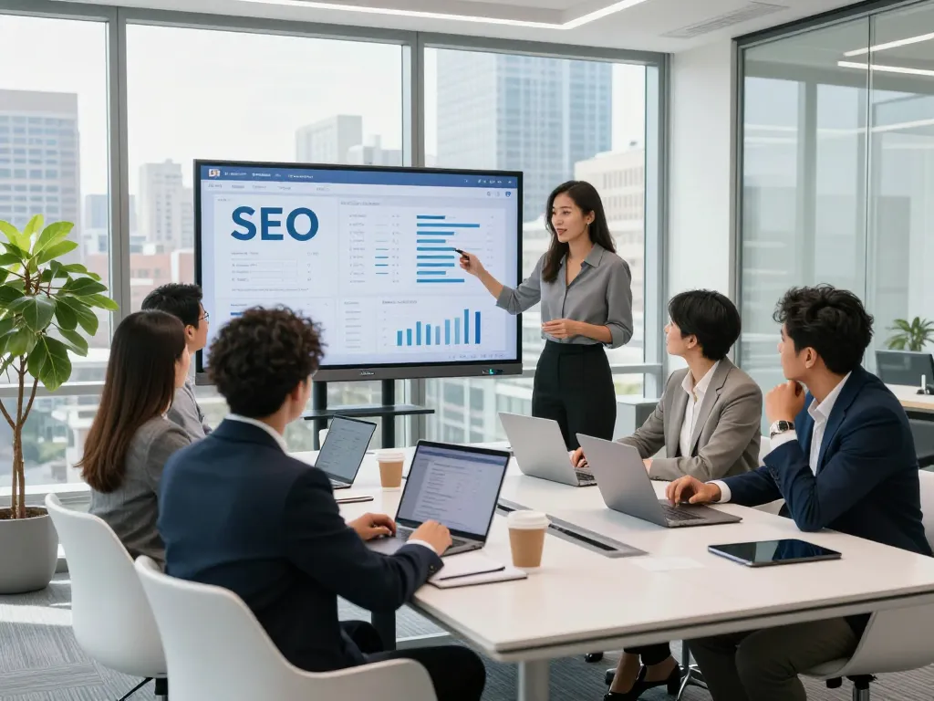 Marketing team collaboration in NYC office, showcasing strategies for Best SEO Company NYC.
