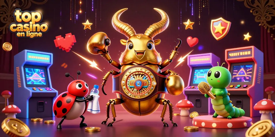 Affrontez le top casino en ligne avec des personnages vivants dans une scène dynamique et colorée.
