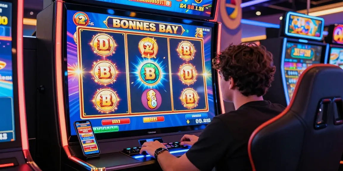 Exciting player engaging with bonus buy slots in a vibrant online casino setting with dynamic graphics.