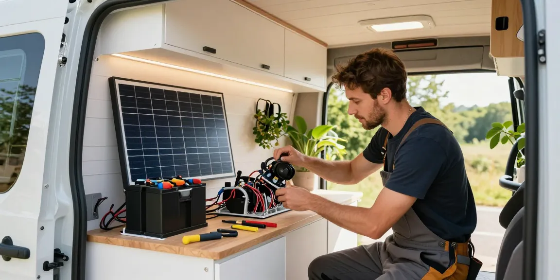 rokok88 alternatif van conversion showcasing advanced electrical upgrades for enhanced camping experience