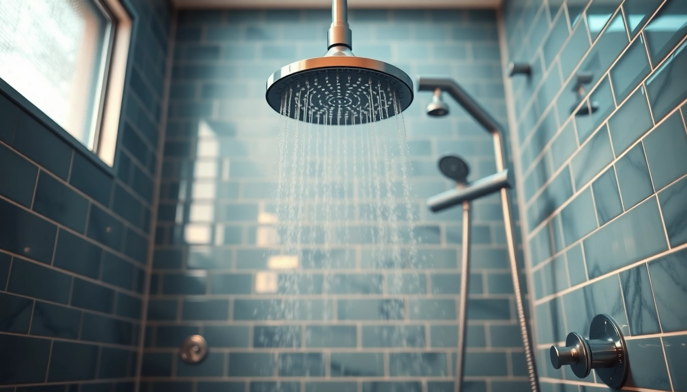 Experience a luxurious shower uk setup with modern fixtures and serene ambiance.