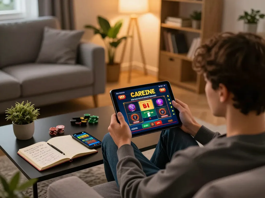 Catching a glimpse of action at casinò stranieri che accettano italiani through dynamic online gameplay on a tablet.