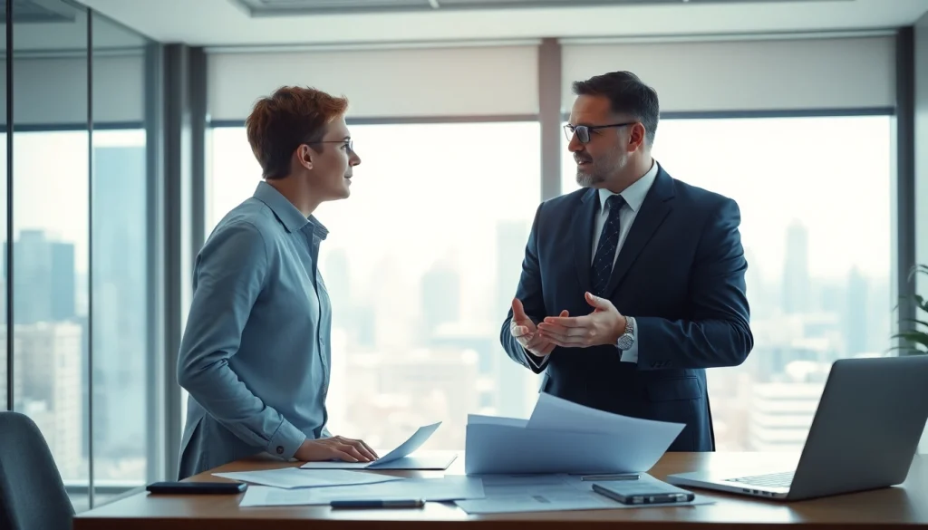 카드 한도 현금화에 대해 상담하는 전문가와 고객의 모습