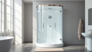 Genießen Sie die stilvolle sonni Duschkabine mit elegantem Glasdesign in einem modernen Badezimmer.