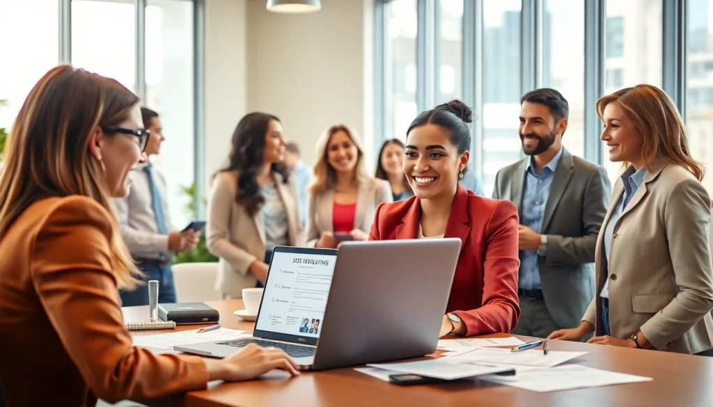 Post free job post chicago opportunities in a lively recruitment scene filled with diverse applicants.