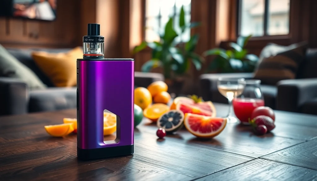 Elfbar mit verschiedenen Geschmacksrichtungen stilvoll auf einem Holztisch arrangiert.