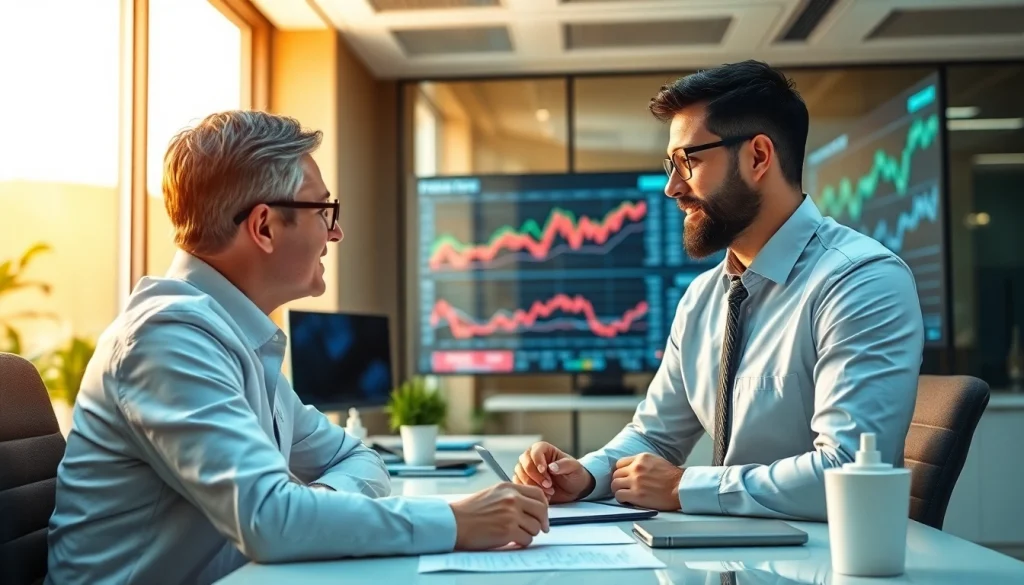 카드 한도 현금화 과정에서 전문가와 상담하는 모습