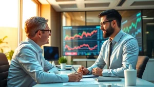 카드 한도 현금화 과정에서 전문가와 상담하는 모습