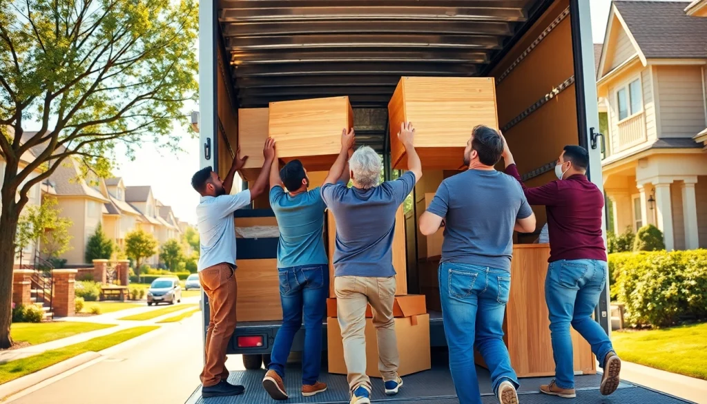 Best Toronto Movers assisting with a residential relocation in a lively neighborhood.