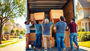 Best Toronto Movers assisting with a residential relocation in a lively neighborhood.