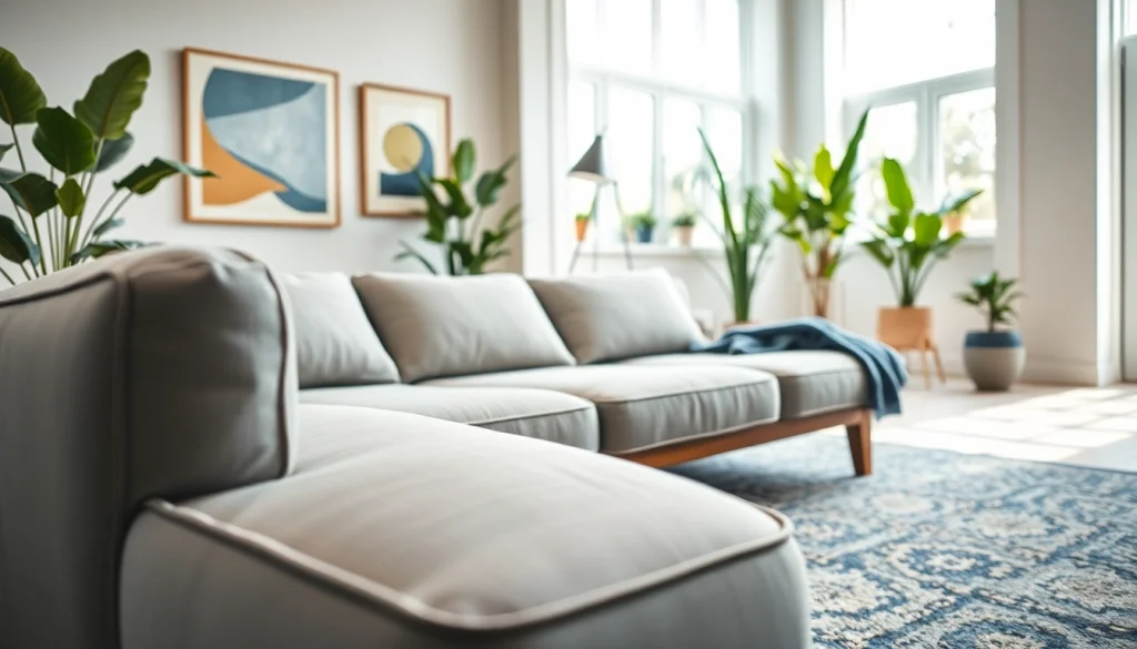 Discover a stylish sofa bed UK in a modern living room with elegant design and plush comfort.