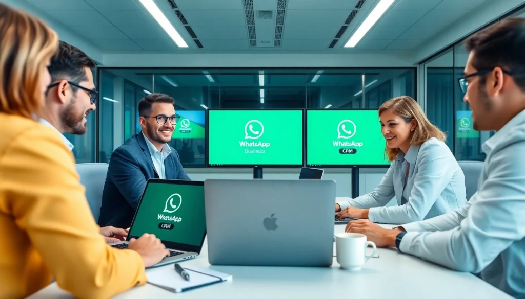 Enhance your customer engagement with WhatsApp Business CRM in a collaborative workspace.