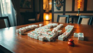 Menampilkan demo mahjong dengan desain ubin yang indah dan suasana nyaman saat bermain.