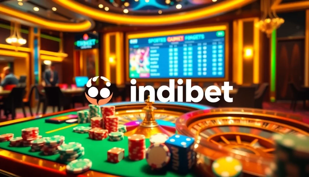 Experience indi bet with thrilling casino action featuring poker chips, roulette, and vibrant gaming.
