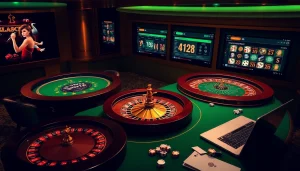 Win big with engaging betting options and a link to w88 in a luxury casino setting.