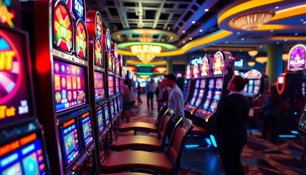 Rasakan keseruan main slot pulsa dengan mesin slot bercahaya di kasino modern.