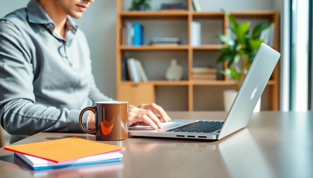 Create an impressive cover letter with Cover Letter Generation tools in a stylish office setting.