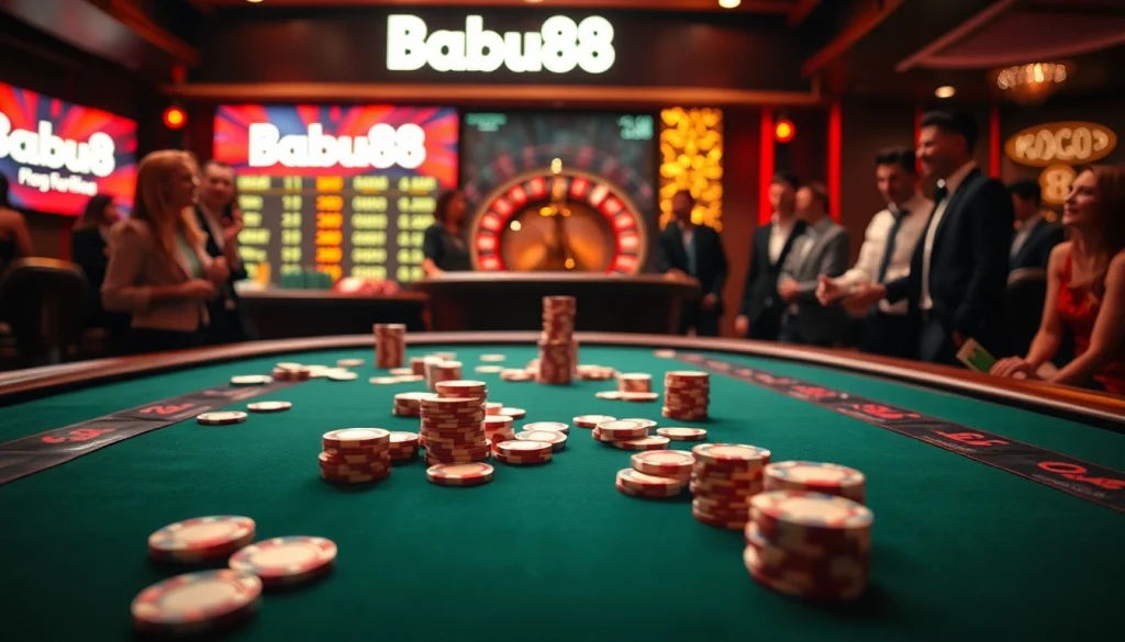Experience the excitement of Babu88 online casino with thrilling games and luxurious ambiance.