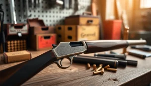 Examine the graves alamo 15 trigger showcased with detailed craftsmanship and gun maintenance tools.