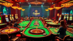 Engaging players at Nhà Cái F8bet's luxurious casino tables, exuding excitement and sophistication.