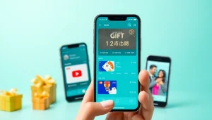 현대적인 인터페이스에서 다양한 상품권카드 옵션을 선보이는 디지털 월렛