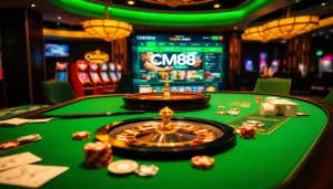 Experience the thrill of CM88 with vibrant casino tables and exciting gaming opportunities.