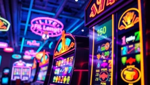 Mengungkapkan pengalaman slot deposit 1k dengan mesin slot penuh warna yang berputar.