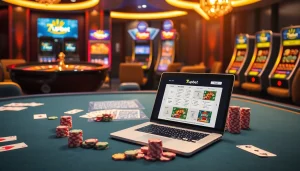 Experience thrilling poker action with 7upbet at a luxurious online casino table.